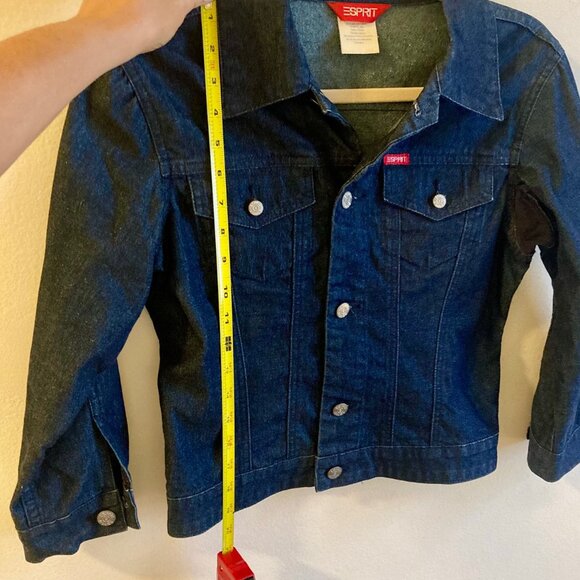 ESPRIT Vintage Blue Jean 3/4 Sleeve Jean Jacket Size Small - Picture 7 of 9